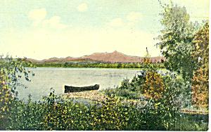 Canoe On Lake, Scenic Postcard P15253