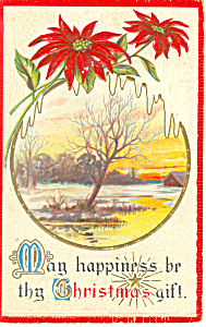 Christmas Postcard Snow Scene P16091 1912