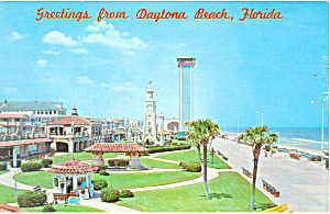 Daytona Beach Fl And Oceanfront Park Postcard P16472