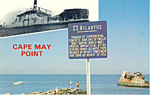 Ss Atlantus Cape May Point Nj Postcard P16612