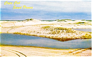 Cape Cod Ma Sand Dunes Postcard P1734
