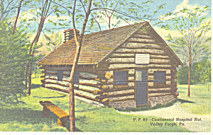 Hospital Hut&#160;valley Forge Pa Postcard P17796