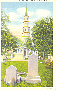 St Philip S Church Charleston Sc Postcard P17855