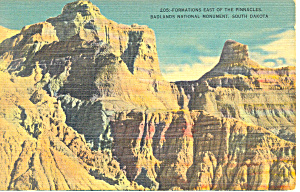 Badlands National Monument Sd Postcard P17903 1942