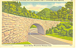 Loop Underpass Newfound Gap Smoky Mountains National Park Tn Postcard P17969