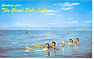 Great Salt Lake Ut Postcard P18164