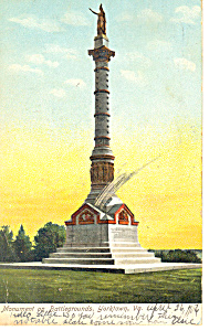 Battle Ground Monument Yorktown Va Postcard P18402 1907