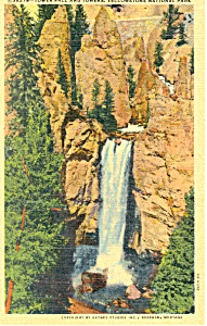 Tower Fall Yellowstone National Park Wy Postcard P18530