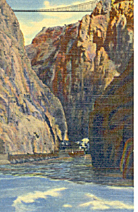 Bottom Of Royal Gorge Co Postcard P18537