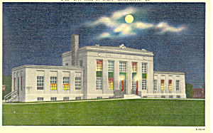 City Hall At Night Gainesville Ga Postcard P18649