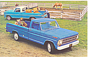 1968 Ford Pickups Postcard P19002