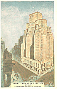 Hotel Governor Clinton New York City Ny Postcard P19291