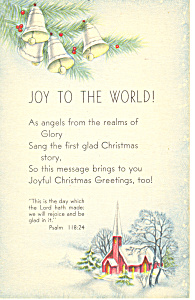 Joy To The World Psalm 118:24 P19955