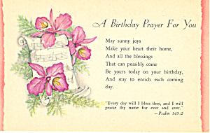 Birthday Prayer Psalm 145:2 P21034