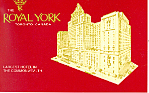 Royal York Hotel Toronto Canada P21108