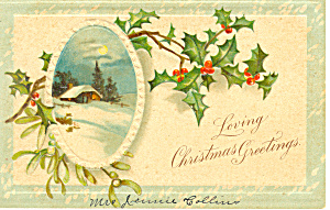 Loving Christmas Greetings Postcard P21177