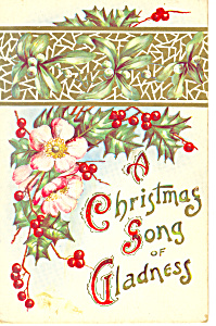 Christmas Song Of Gladness Postcard P21184