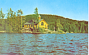 Little Church Chapel Island Saranac Lake New York P21468