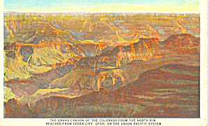 North Rim Of The Grand Canyon National Park Az Union Pacific Railroad P22156