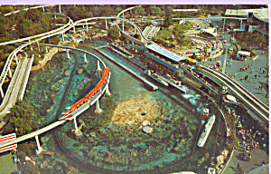Aerial View Of Tomorrowland Disneyland Ca P22887