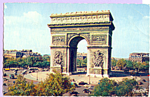 La Place De L Etoile Et L Arc De Triumphe Paris France P23318