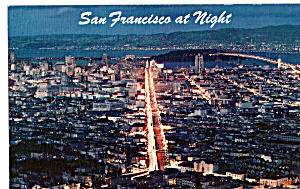 Night View San Francisco California P25354