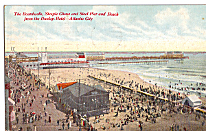 Boardwalk Steeple Chase Steel Pier Atlantic City Nj P25506