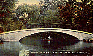Bridge At Sunset Lake City Park Bridgeton Nj P25564