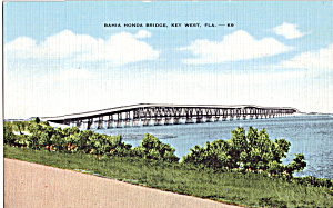 Bahia Honda Bridge Key West Florida Postcard P25719