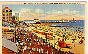 Boardwalk Scene Atlantic City New Jersey P26115