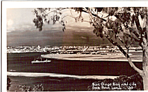 San Diego Bay From Point Loma San Diego Ca P26313