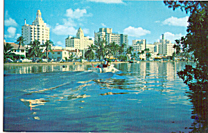 Hotel Row Miami Beach Florida Postcard P26565