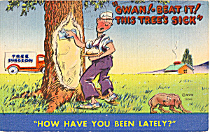 Gwan Beat It This Tree S Sick Postcard P26928