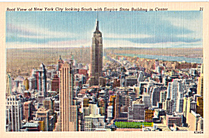 Roof View Empire State Building New York City P27190