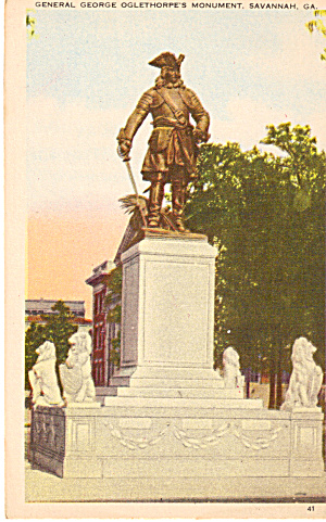 General George Oglethorpe S Monument Savannah Ga P27239