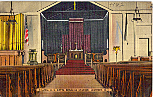 Interior Chapel, Us Naval Training Stations, Newport P28294