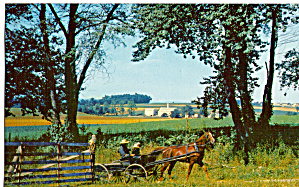 Amish Farm Wagon, Pennsylvania Dutch Country P28604