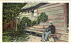 Old Plantation Cabin In Louisiana Postcard P29344