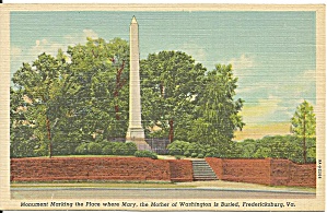 Fredericksburg Virginia Grave Of Mary Washington S Mother P31682