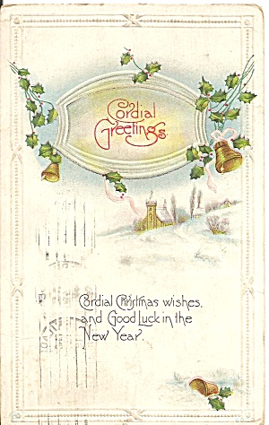 Christmas Vintage Postcard P31800 1918