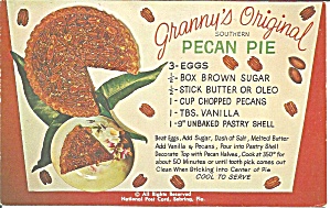 Granny S Original Southern Pecan Pie Recipe P32216