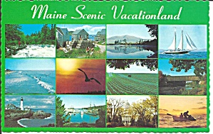Maine Scenic Vacation Land Twelve Views P32818