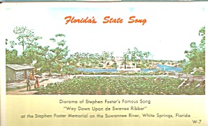 White Springs Fl Stephen Foster Diorama P32850