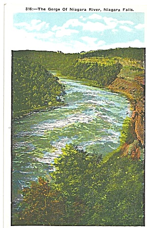 Niagara Falls Gorge Of The Niagara River Postcard P33307
