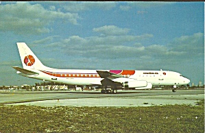 Hawaiian Air Dc-8-62 N802bn Postcard P33525