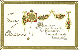 Merry Christmas 1911 Divided Back Card P33682