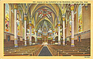 Salt Lake City Ut Cathedral Of The Madeleine Interior P34653