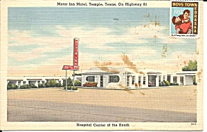 Temple Texas Motor Inn Motel P34816