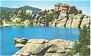 Sylvan Lake South Dakota Postcard P3591