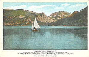 Grand Lake Co Burlington Rr Postcard P35930
